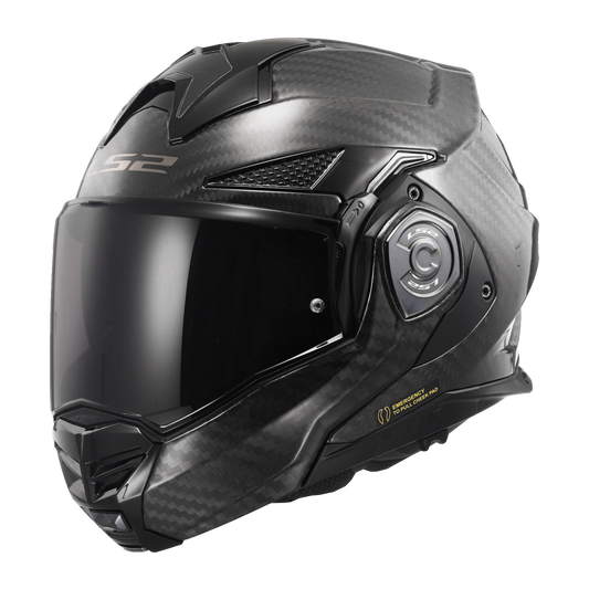 Capacete Ls2 Advant X Carbon ff901 Solid Preto