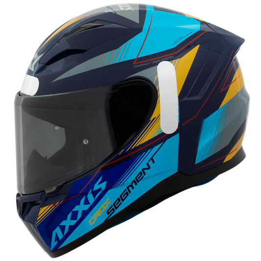 Capacete Axxis Segment Crox D17 Azul Brilho