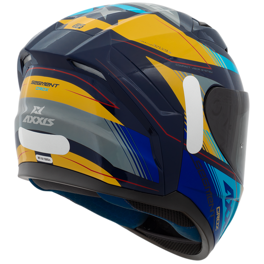 Capacete Axxis Segment Crox D17 Azul Brilho