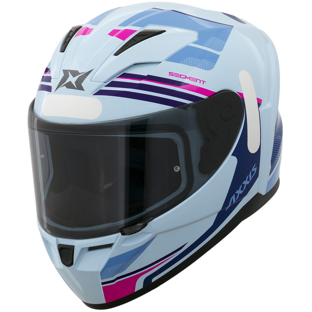 Capacete Axxis Segment Visual A7 Azul Brilho