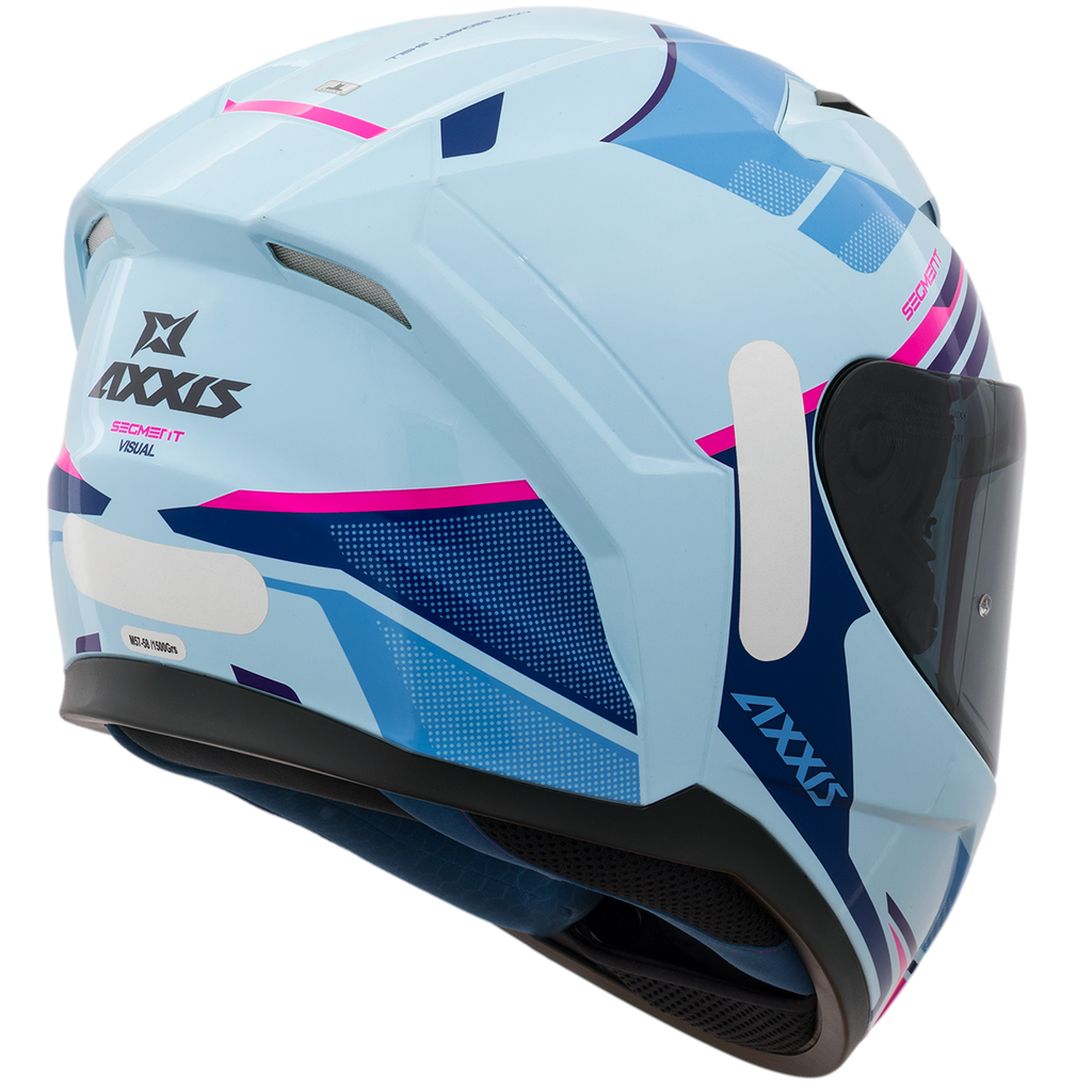 Capacete Axxis Segment Visual A7 Azul Brilho