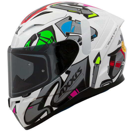 Capacete Axxis Segment Arrows A2 Cinza Brilho