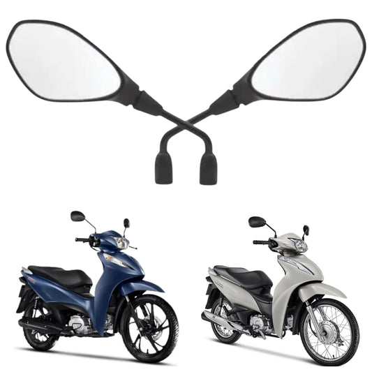 RETROVISOR GVS HASTE FIXA LENTE CONVEXA BIZ 100 / BIZ 110 / BIZ 125