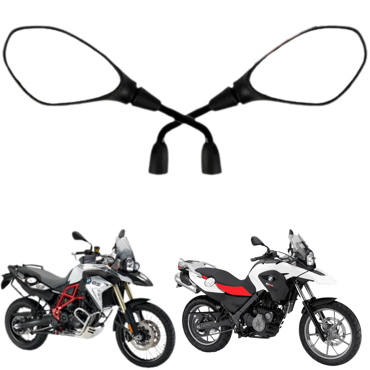 RETROVISOR GVS HASTE FIXA LENTE PRATA BMW F800 / GS650