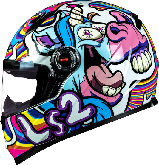 Capacete Ls2 Ff358 Classic Bubble Branco