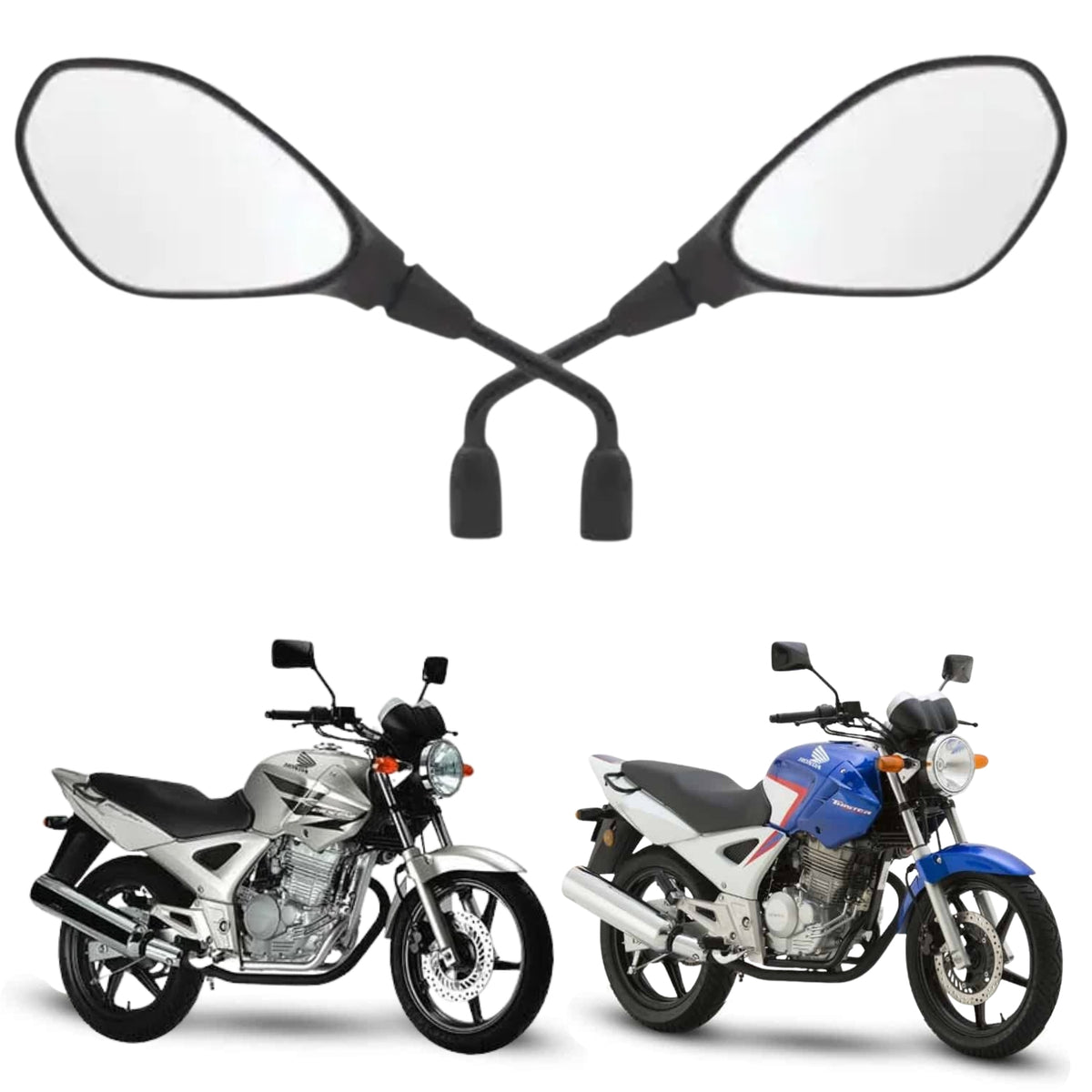 RETROVISOR GVS HASTE FIXA LENTE CONVEXA CBX 250 2001-2015