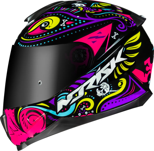 Capacete Norisk Razor Circus Preto Rosa
