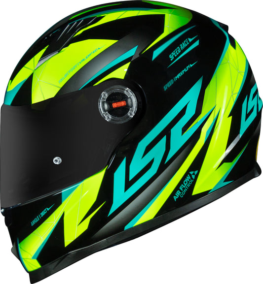 Capacete Ls2 Ff358 Classic Draze Amarelo Verde