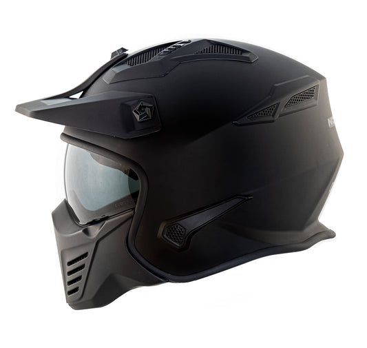 Capacete Norisk Darth Monocolor Matt Preto