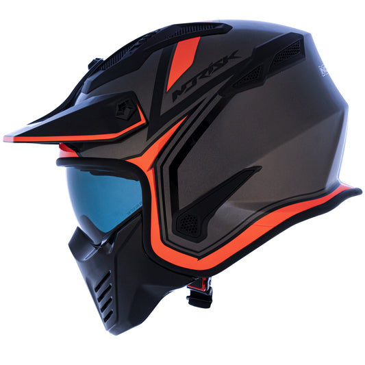 Capacete Norisk Darth Outline Tit Laranja