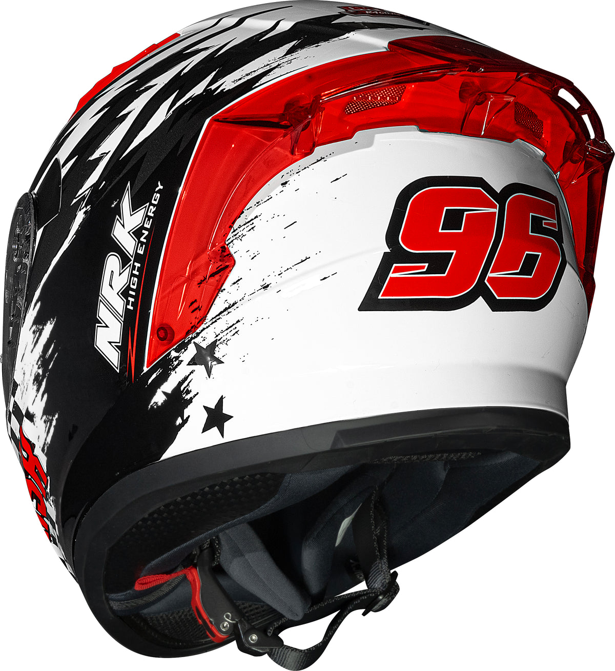 Capacete Norisk Flow Daytona Branco Vermelho