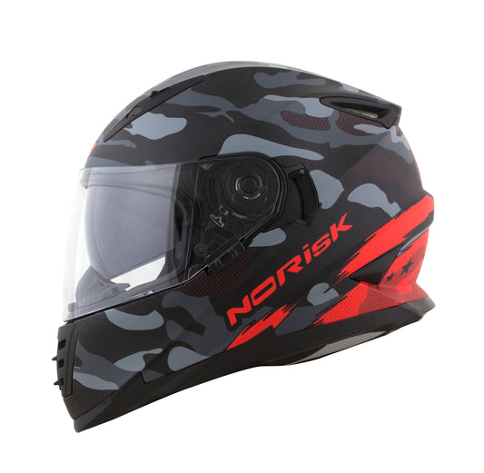 Capacete Norisk Soul Destroyer Preto Vermelho