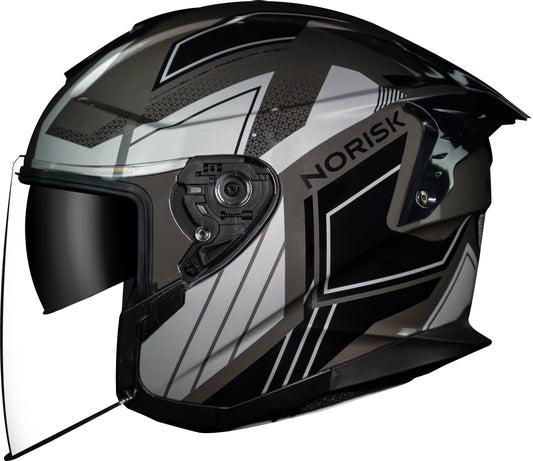 Capacete Norisk Downtown Provenza Titânio Preto