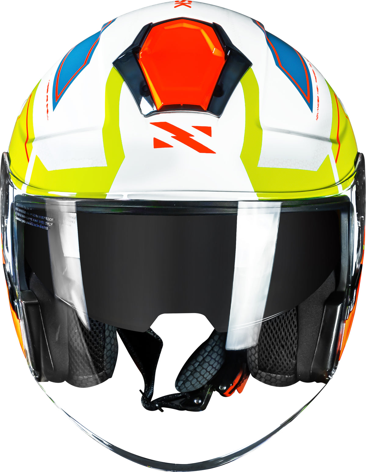 Capacete Norisk Downtown Provenza Branco Laranja