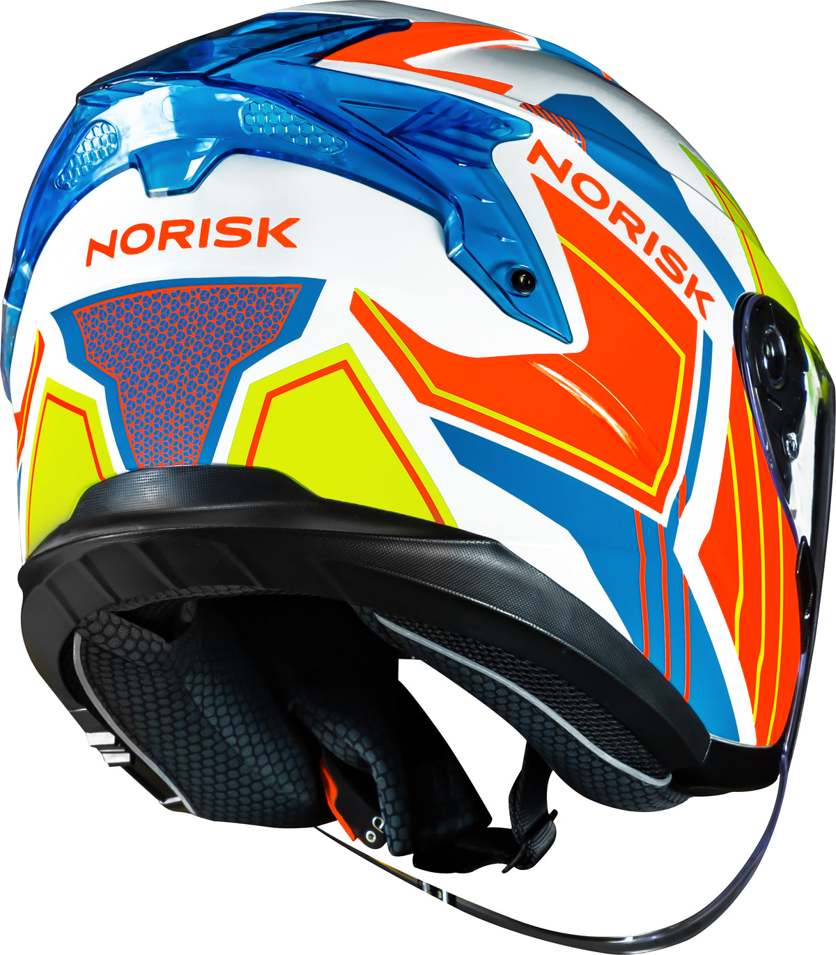 Capacete Norisk Downtown Provenza Branco Laranja