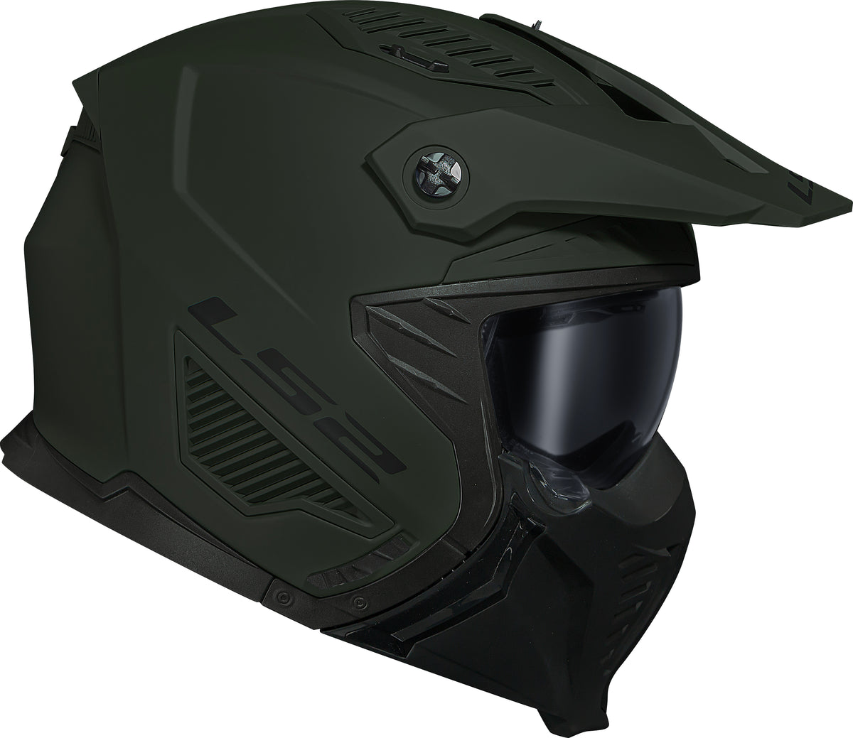 Capacete Ls2 Drifter Verde Militar
