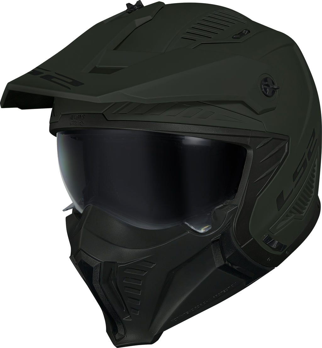 Capacete Ls2 Drifter Verde Militar