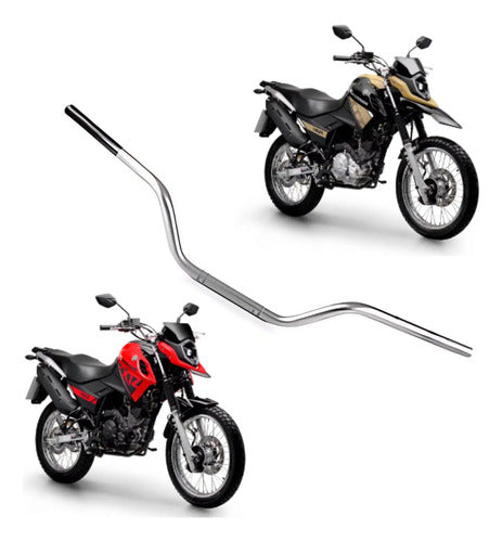 Guidão Yamaha Crosser 150 2014 a 2025 Prata