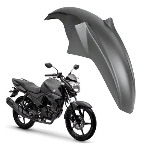 Paralama Dianteiro Paramotos Yamaha Fazer 150 2014 a 2025 Cinza Fosco