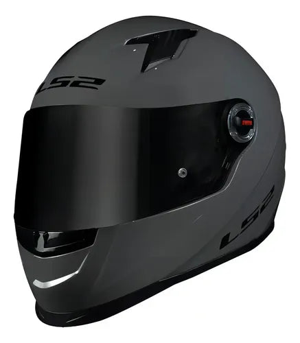 Capacete LS2 FF358 Solid Cinza Brilhante Tamanho 62/XL