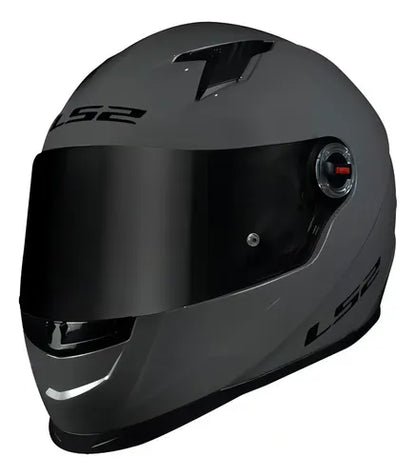 Capacete LS2 FF358 Solid Cinza Brilhante Tamanho 62/XL