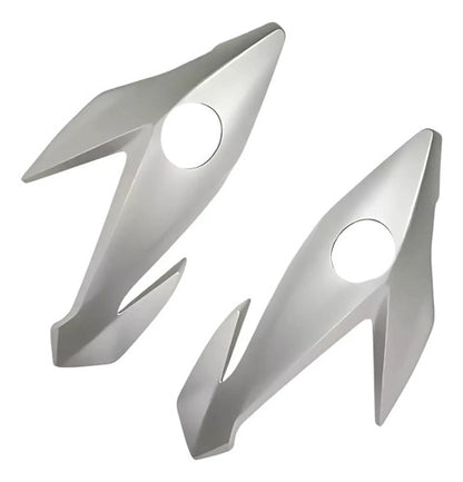 Bananinha Par de Carenagens Laterais do Farol Paramotos Honda Cg 160 Titan Fan 2016 a 2021 Prata