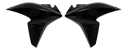 Par de Aletas Abas do Tanque Paramotos Honda Xre 300 2013 a 2015 Preto Brilhante