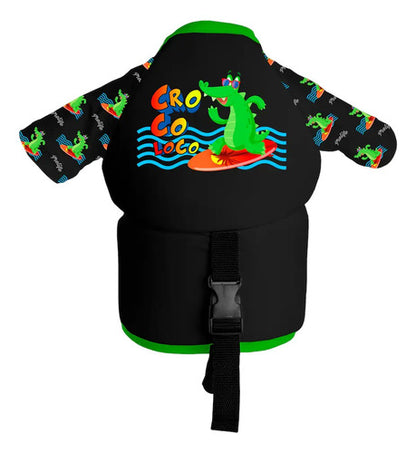Colete Salva Vidas Infantil Camisa Praia Flutuadora Prolife Crocoloco