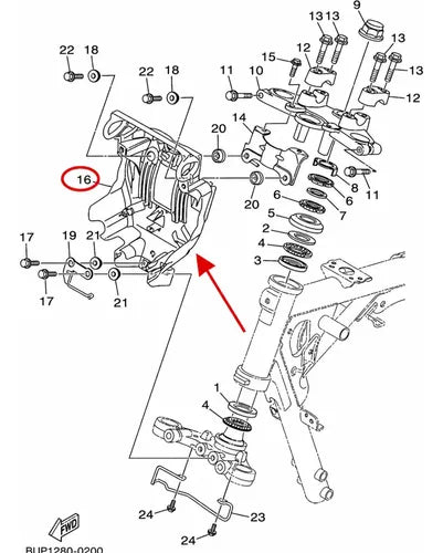 Fixador Suporte Aranha do Farol Yamaha Factor Dx 150 2025 em diante