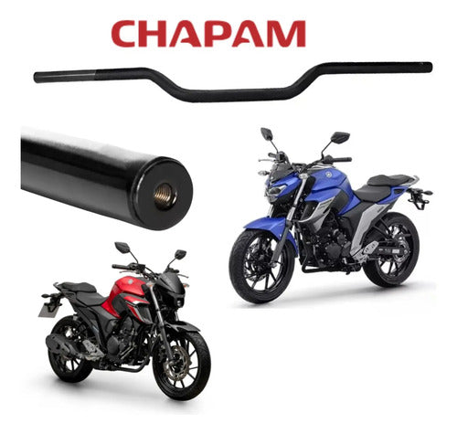 Guidão com Peso Chapam Yamaha Fazer Fz25 250 2018 a 2025 Preto