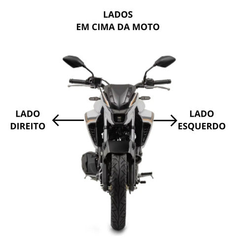 Adesivo da Tomada de Ar Esquerda Yamaha Fazer Fz25 250 2025 Branco