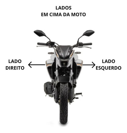 Adesivo da Tomada de Ar Esquerda Yamaha Fazer Fz25 250 2025 Branco