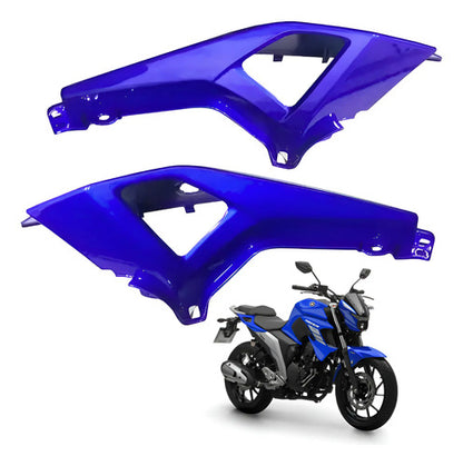 Par de Rabetas Laterais Paramotos Yamaha Fazer Fz25 250 2018 a 2025 Azul Metálico