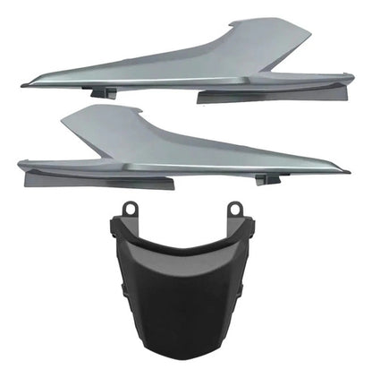 Kit Rabeta Lateral Completa Paramotos Honda Cg 160 Titan 2016 a 2024 Prata Edição Especial