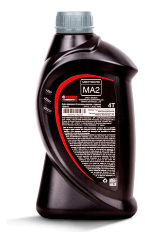 Óleo de Motor Yamalube 10W-40 Semissintético 4T API SL JASO MA2 1 Litro