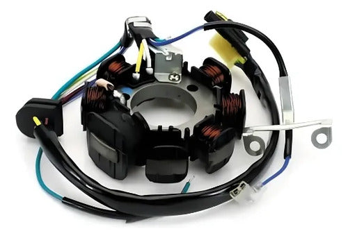 Magneto Estator com Bobina de Pulso Magnetron Honda Cg 125 Titan 1999 a 2001 Xlr 125 2000