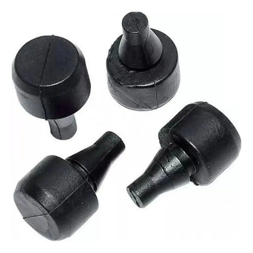 Jogo de Coxins de Borracha Gominis para Base de Baú Givi Z126R Monolock Monokey 4 Peças