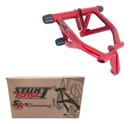 Protetor de Motor Stunt Race Cage Yamaha Fazer Fz25 250 2018 em diante Vermelho Metálico