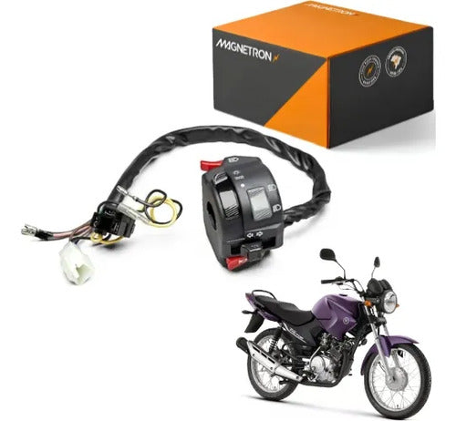 Interruptor do Farol com Seta Magnetron Yamaha Factor 125 2000 a 2013 Xtz 125 2003 em diante