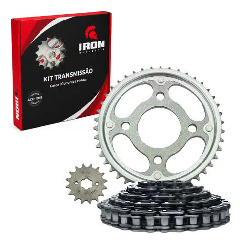 Kit Relação Iron sem Retentor Honda Cg 150 2005 a 2008 428H 118L 43/16T
