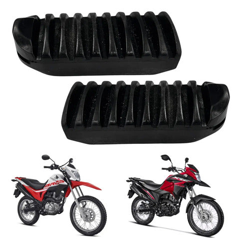 Borracha do Estribo Pedaleira Dianteira Smartfox Honda Bros 160 Xre 190