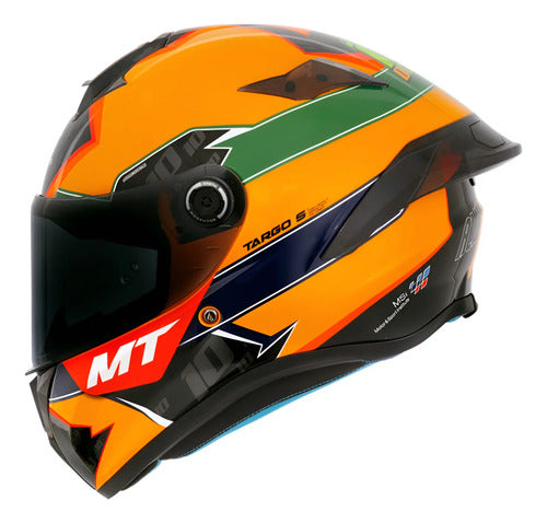 Capacete MT Helmets Targo S Diogo23 Tribute Amarelo Verde Brilhante