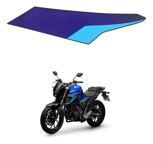 Adesivo da Aleta da Aba do Tanque Direita Yamaha Fazer Fz25 250 2024 Azul