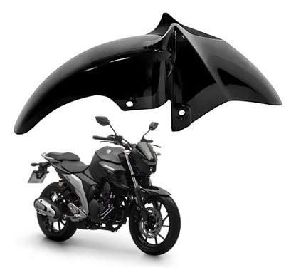 Paralama Dianteiro Yamaha Fazer Fz25 250 2018 a 2025 Preto Brilhante