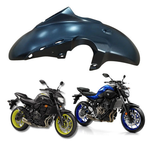 Paralama Dianteiro Yamaha Mt-07 2016 a 2018 Preto Fosco