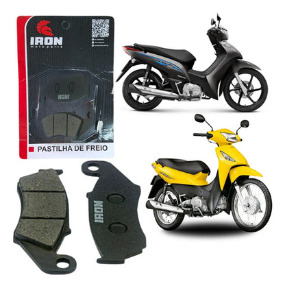 Pastilha de Freio Dianteira Iron Honda Biz 125 Nx Bros 150 Bros 160 Nx 400 Falcon