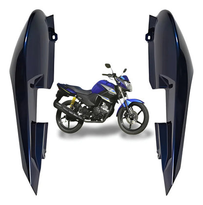 Par de Rabetas Laterais Paramotos Yamaha Fazer 150 2020 a 2021 Azul Metálico