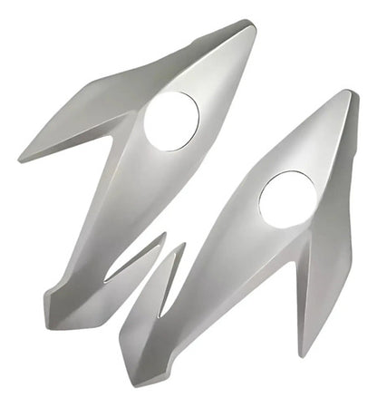 Bananinha Par de Carenagens Laterais do Farol Paramotos Honda Cg 160 Titan Fan 2022 a 2024 Prata