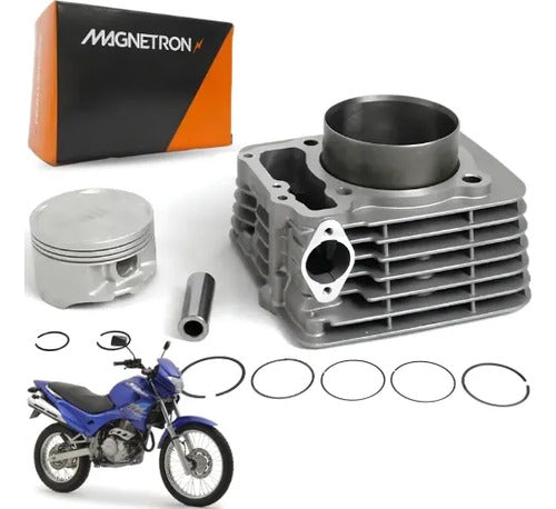 Kit Cilindro Pistão e Anéis Magnetron Honda Nx 400 Falcon 2003 a 2015