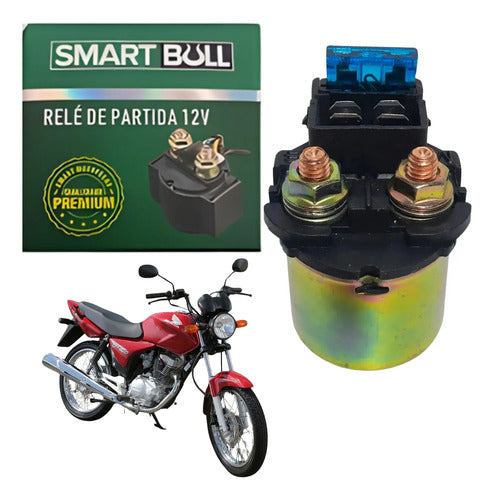 Relé de Partida Smartfox Honda Cg 150 Titan Fan 2004 a 2008 Bros 150 2003 a 2008 12V